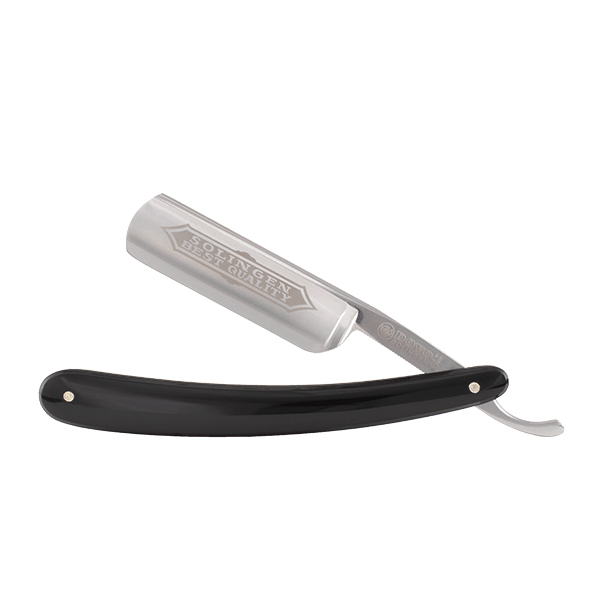 Dovo 100 Straight Razor, Cellidur Black Handle